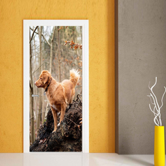 Vinilo Para Puerta Animales Naturaleza #1