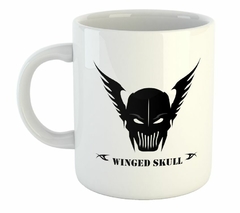 Taza Winged Skull Mascara Casco Guerrero