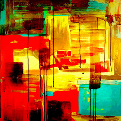 Cuadro Abstracto Arte Color Expresion #4