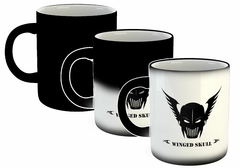 Taza Winged Skull Mascara Casco Guerrero en internet