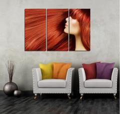 Cuadro Triptico Peluqueria Colorista Estilista #2