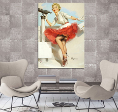 Cuadro Pin Up Girl Sensual Vintage