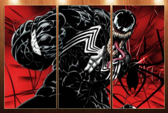 Cuadro Triptico Spiderman Venom Comics Araña #4