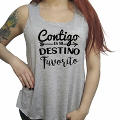 Musculosa Contigo Es Mi Destino Favorito