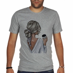 Remera Dama Mujer Chica Girl Cafe Coffee Art en internet