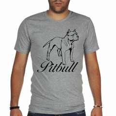 Remera Pitbull Dibujo Vector M2 - TiendaCubik