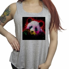 Musculosa Oso Panda Pintura Full Color