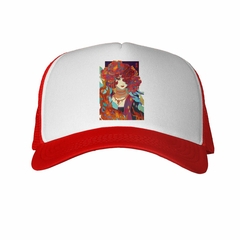 Gorra Dama Color Girl Chica Pez Art Flores Agua en internet