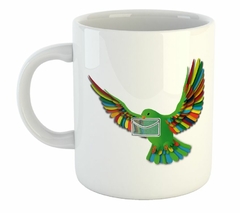 Taza Paloma Dove Carta Letter Verde Green