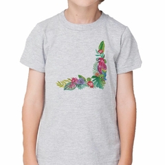 Remera Pajaro Loro Ramo De Flores - comprar online