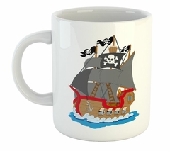 Taza Pirate Ship By Kids Buque Pirata Dibujo