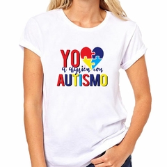 Remera Frase Yo Amo Alguien Con Autismo - TiendaCubik