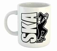 Taza Ska Logo Circulo Silueta Baile Rocksteady
