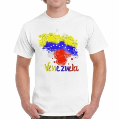 Imagen de Remera Mapa De Venezuela Bandera Color