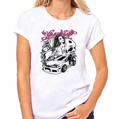 Remera Mujer Tatto Autos Calavera en internet