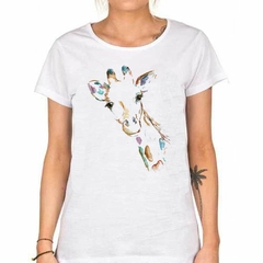 Remera Jirafa Pintura Arte Acuarela - tienda online