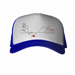 Gorra Hombre Pescando Corazones