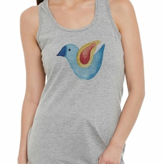 Musculosa Deportiva Pajaro Volando Dibujo Art M1