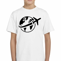 Remera Avion Plane Mundo World Viaje Travel Negr en internet