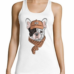 Musculosa Deportiva Bulldog Con Gorra Y Bufanda - comprar online