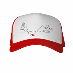 Gorra Hombre Pescando Corazones en internet