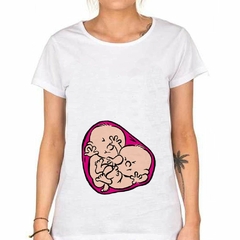 Remera Bebes Gemelos Apretados En La Panza - comprar online