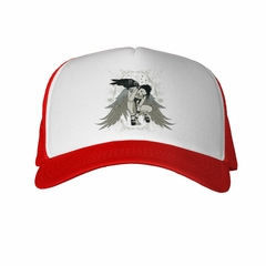 Gorra Mujer Con Alas Y Un Cuervo Artwork en internet