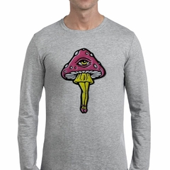 Remera Manga Larga Hongo De Ilustracion - comprar online