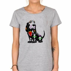 Remera Perro Disfrazado Pintura Halloween - tienda online