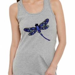 Musculosa Deportiva Libelula Dragonfly Piedras Diseño