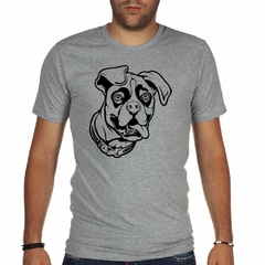 Remera Perro Boxer Cara Sacando Lengua