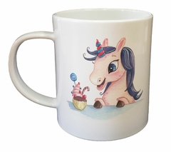Taza Unicornio Feliz Comiendo (Taza De Ceramica) - comprar online