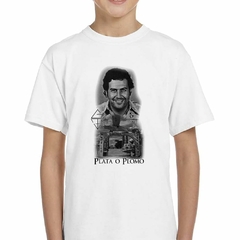 Remera Pablo Escobar Dibujo Plata O Plomo en internet