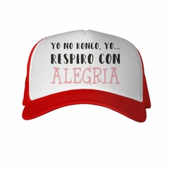 Gorra Yo No Ronco Yo Respiro Con Alegria