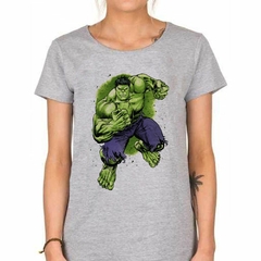 Remera Hulk Art Verde Marvel Fuerza Dibujito - TiendaCubik