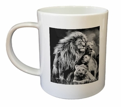 Taza Leones Familia Madre Padre Hijos - TiendaCubik