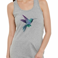 Musculosa Deportiva Colibri Colorido Dibujos Art