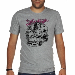 Remera Mujer Tatto Autos Calavera - TiendaCubik