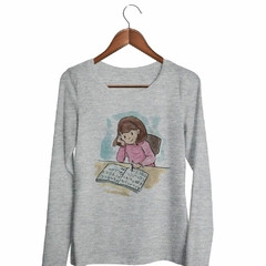 Remera Manga Larga Estudio Abecedario Niña Colegio - comprar online