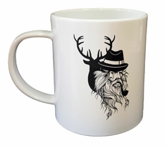 Taza Hombre Barbudo Con Sombrero Fumando - comprar online