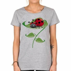 Remera Hoja Mariquita Diseño Coccinellidae