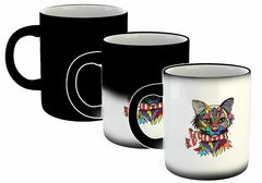 Taza Gato Con Bufanda Pop Art en internet