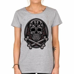 Remera Calavera Con Huevos Skull Bones Art - comprar online