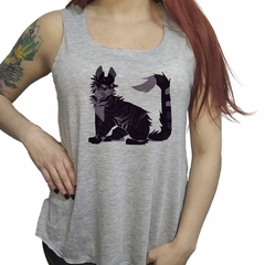 Musculosa Gato Furioso Dibujo Art