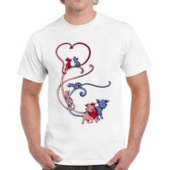 Remera Dibujo Varios Animales Corazon Love en internet