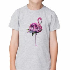 Remera Flamingo Ave Watercolor Flor Art - TiendaCubik