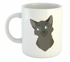 Taza Gato Con Ojos Celestes Dibujo Art