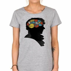 Remera Sherlock Holmes Cerebro Bored Detect - TiendaCubik