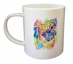 Taza Pug Art Watercolor - comprar online