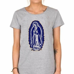 Remera Virgen De Guadalupe Azul Religion